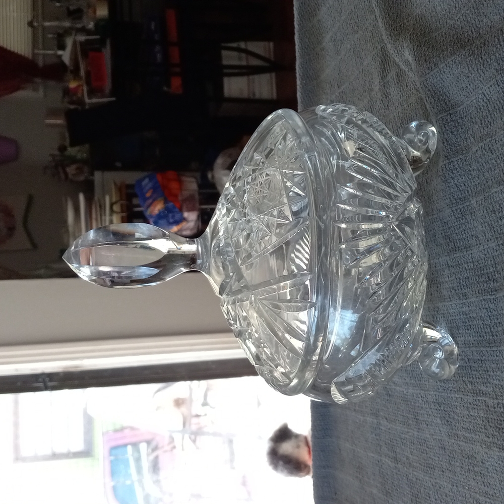 Bohemian 920 Crystal Bonbonniere candy dish.